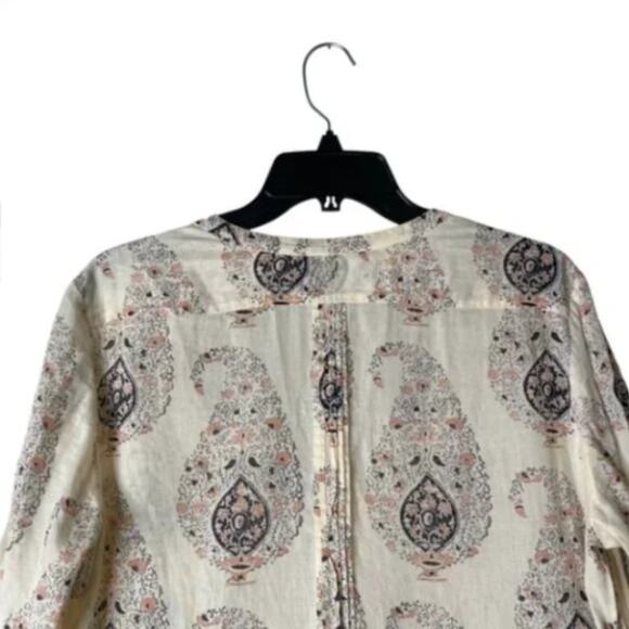 Rebecca Taylor Pintuck Top in Cream Size M - Picture 5 of 7